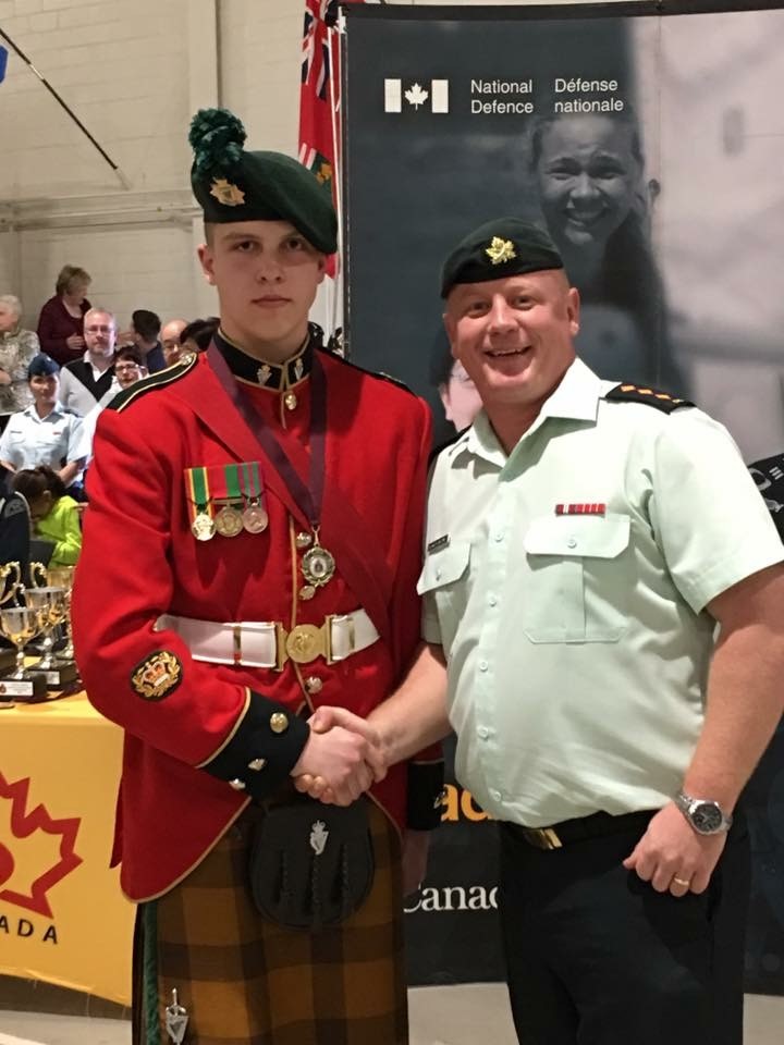 ONTARIO CADET NAMED CANADA S MOST OUTSTANDING ARMY CADET Army Cadet   Valtonen Being Named Top Drill Team Commander In Ontario For 2016 And 2017 